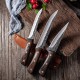 Lot 3 couteaux de cuisine OBO lame fixe O-4786